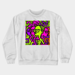 Cute Abstrac Doodle 6 Crewneck Sweatshirt